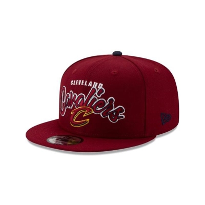 Cleveland Cavaliers Gorra | New Era NBA Retro Script 9fifty Snapback Cap Mexico - Rojos